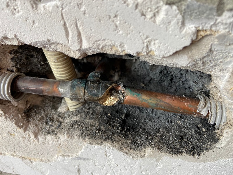 doorboorde waterleiding Abcoude doorboorde waterleiding Abcoude